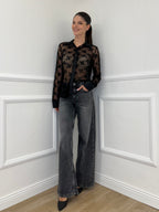 Jeans Palazzo L978 Grigio - Bazar Abbigliamento