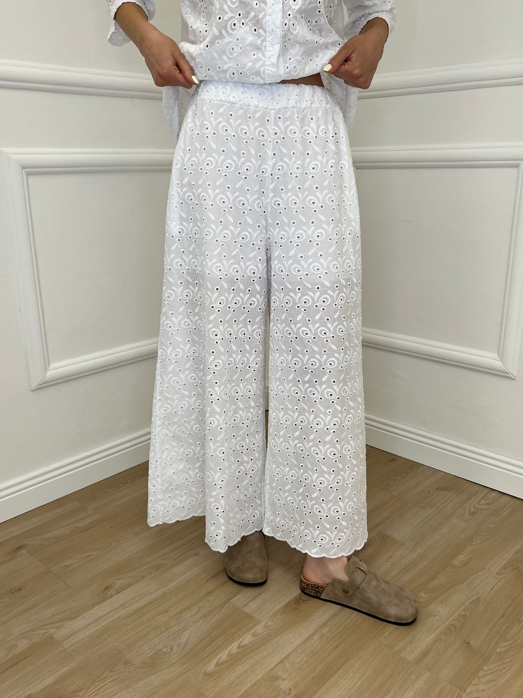 Pantalone Gaucho Sangallo 11379 Bianco