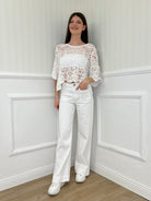 Maglia Crochet Scatoletta 28016 Bianco - Bazar Abbigliamento