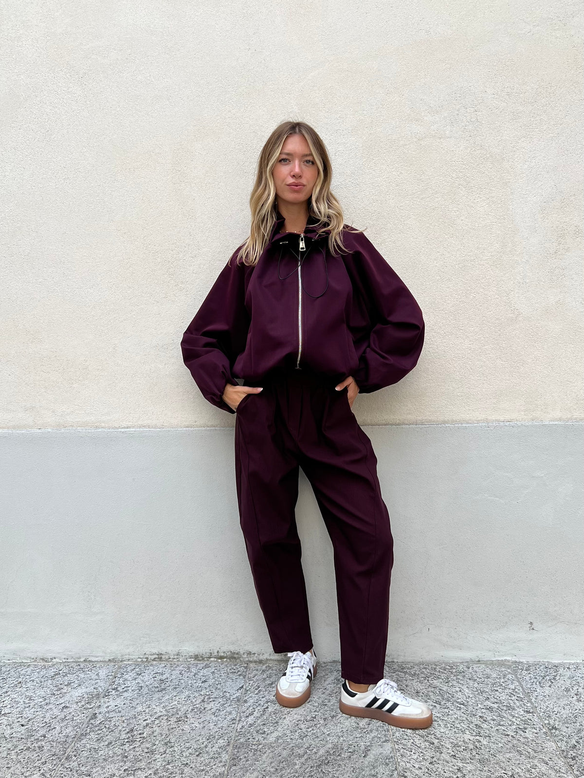 Giacca Bomber 11503 Burgundy