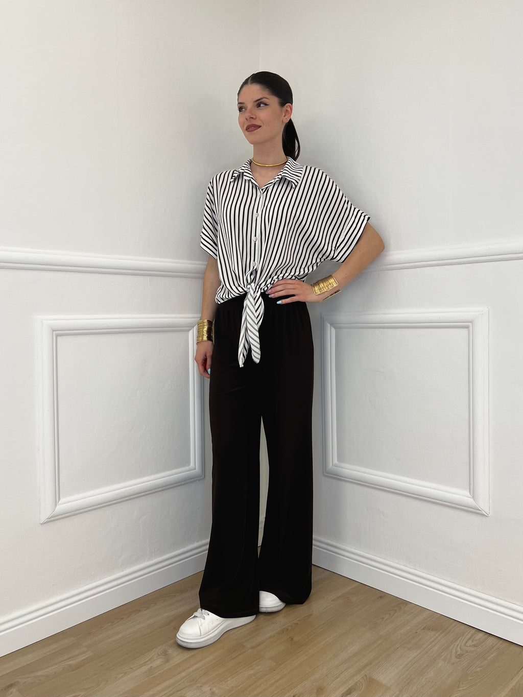 Pantalone Fluido 9078 Moro