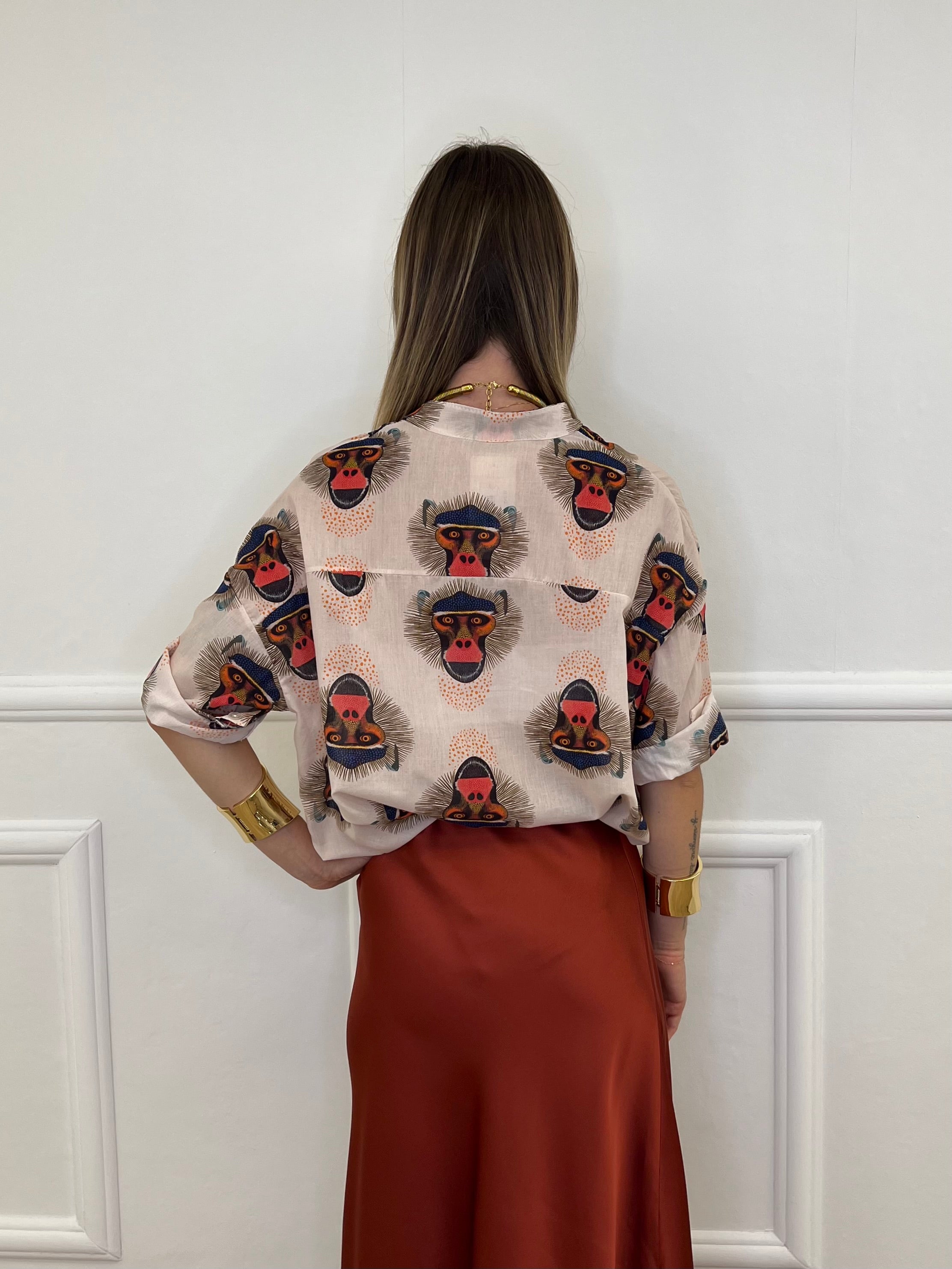 Camicia Scimmia M164 Panna