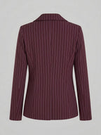 Tailleur Gessato Monopetto 83459 Burgundy