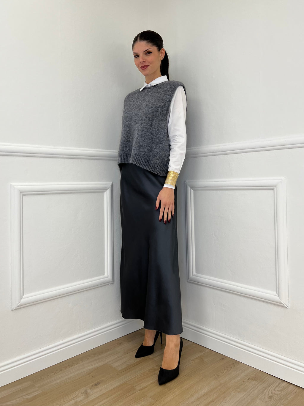 Gonna Satin 2236 Piombo