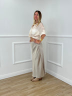 Longuette In Satin 2236 Sabbia