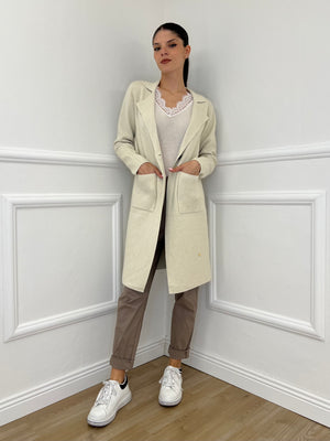 Cappotto in Maglia 26001 Beige