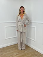 Tailleur Con Cintura 51025 Taupe
