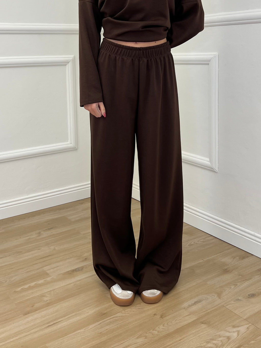 Tuta Over in Viscosa 3277 Marrone