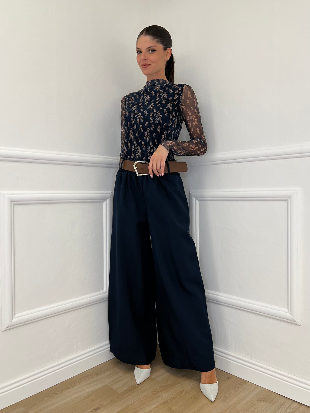 Panta Palazzo 18786 Blu