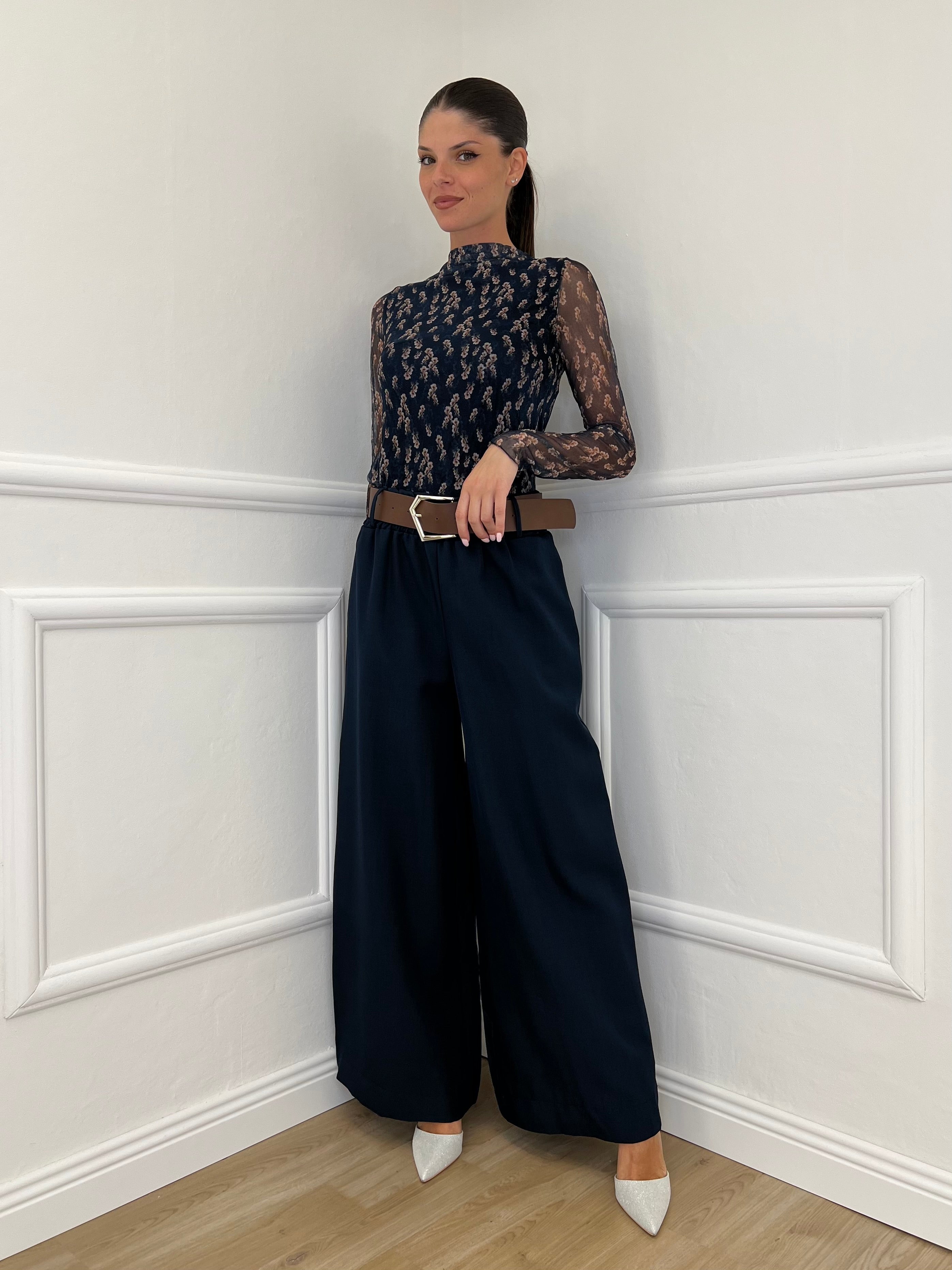 Panta Palazzo 18786 Blu