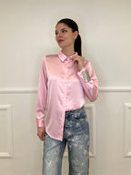 Camicia Basic in Satin 24244 Rosa