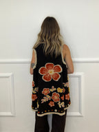 Poncho Gilet Suzani Doubleface 67041 Moro