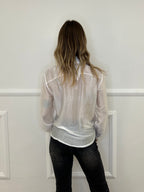 Camicia Over Chiffon 2372 Bianco