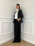 Pantalone Gessato 7158 Nero