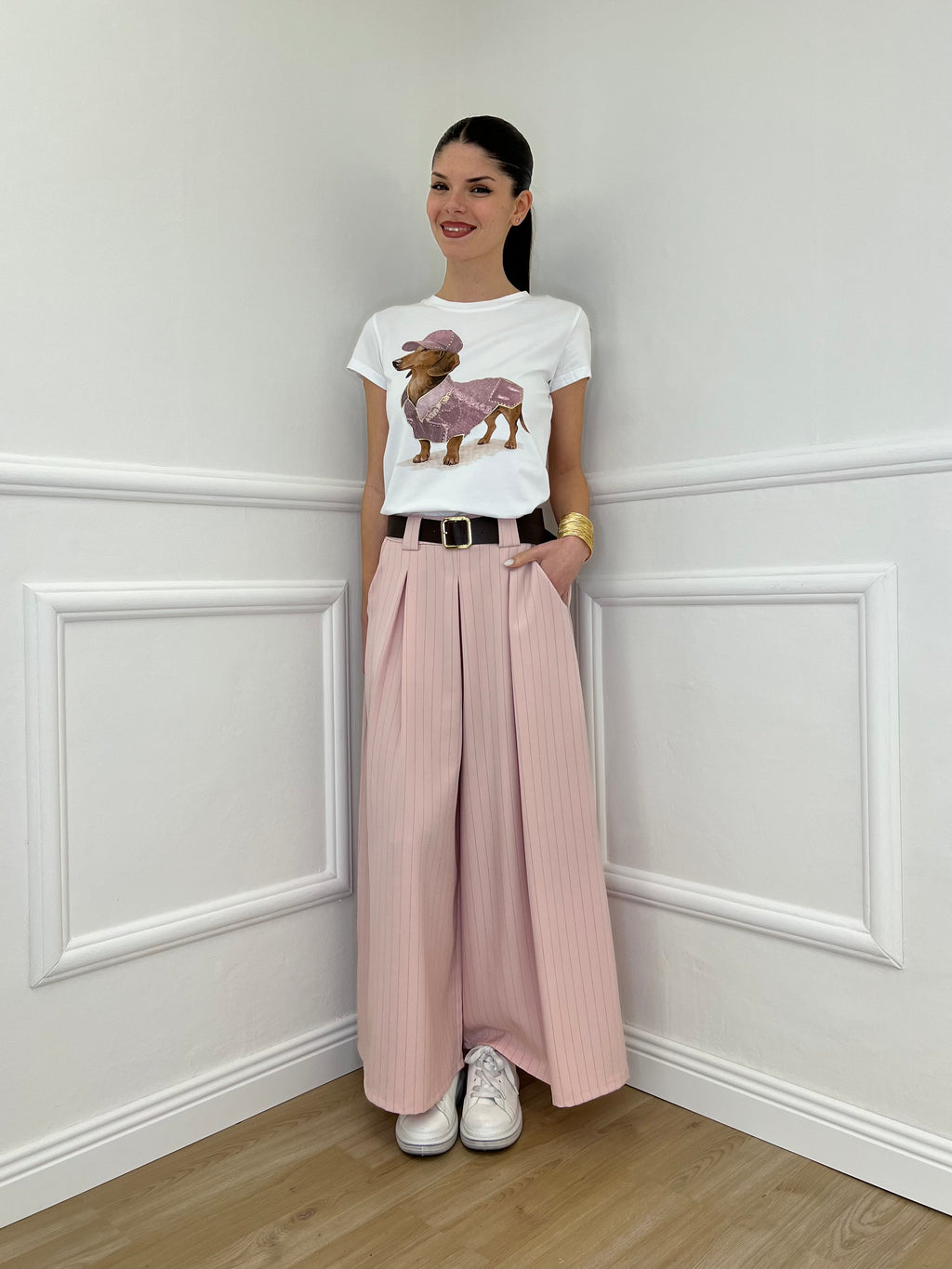 Pantagonna Gessato 2568 Rosa