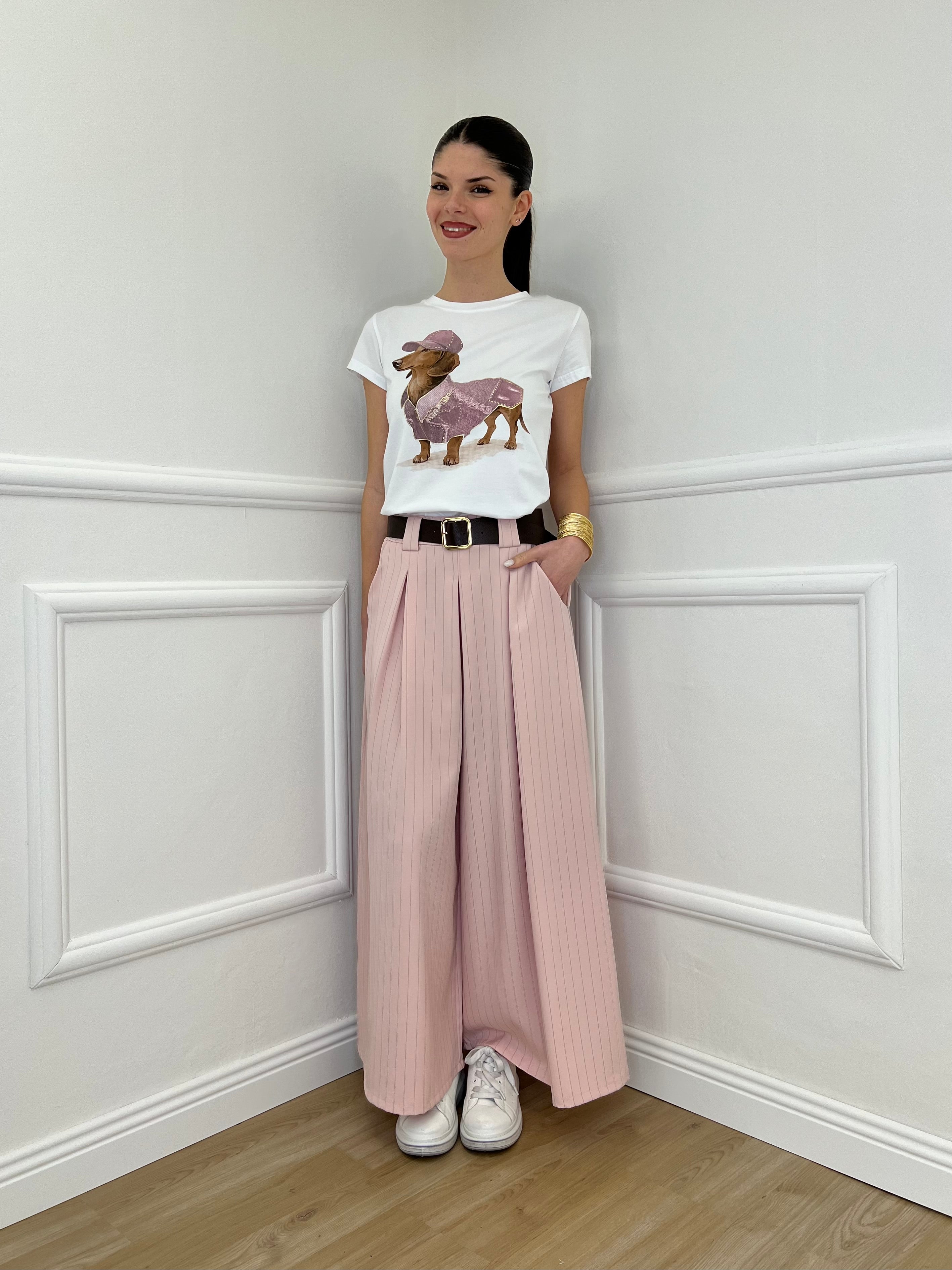 Pantagonna Gessato 2568 Rosa