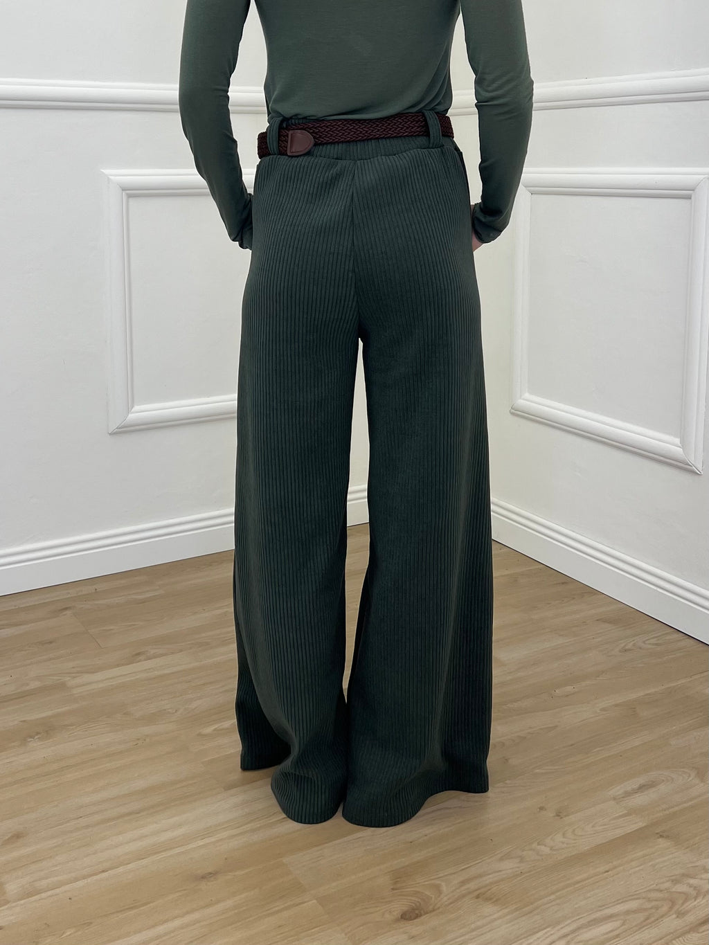 Pantalone Corduroy Cintura 27998 Verde