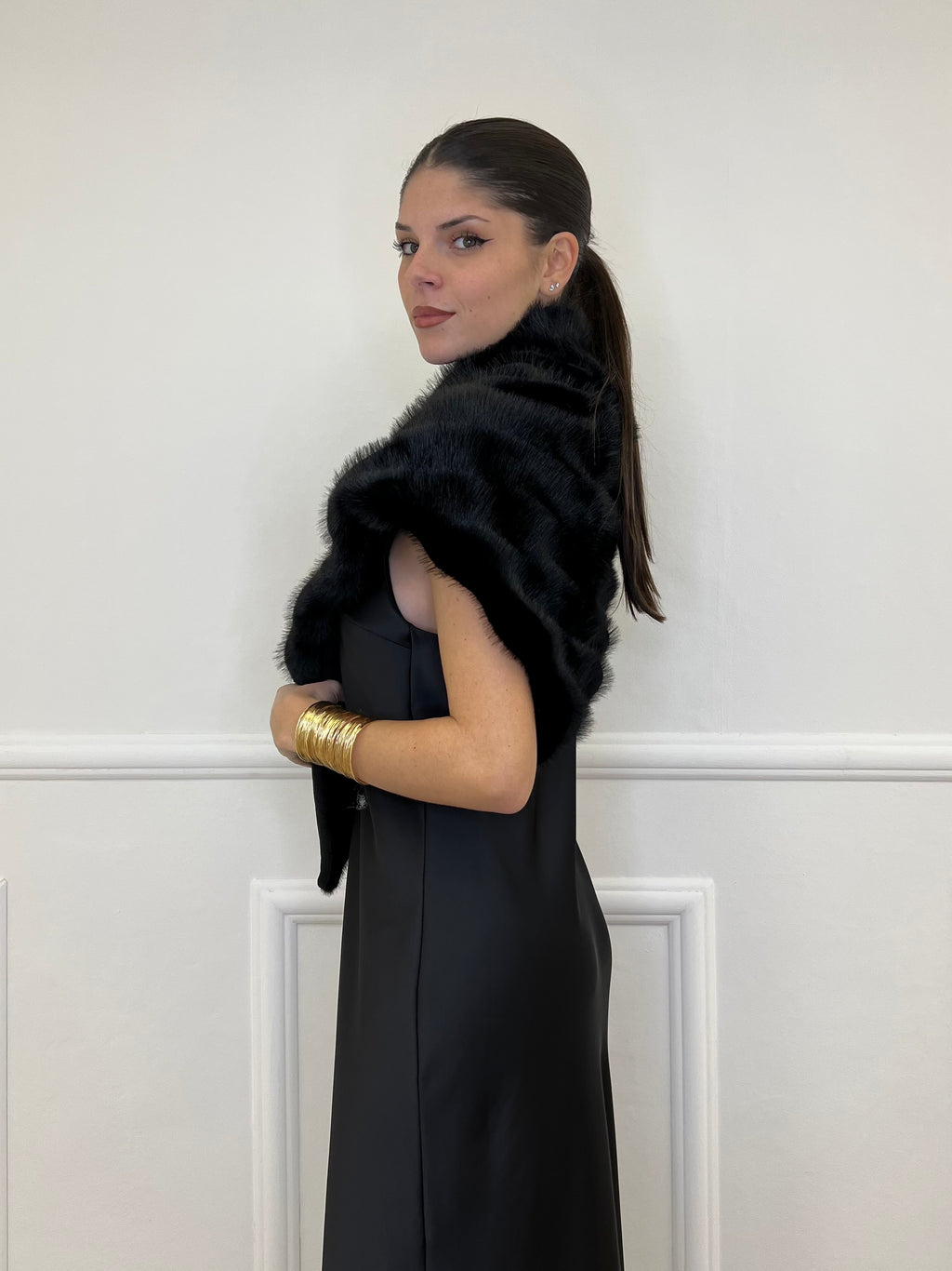 Stola Pelliccia 88825 Nero