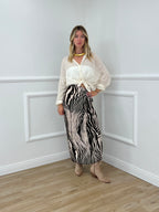 Gonna Pareo Zebra 199-765 Marrone