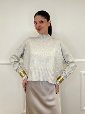 Maglia Collo Vulcano DP129 Ecru