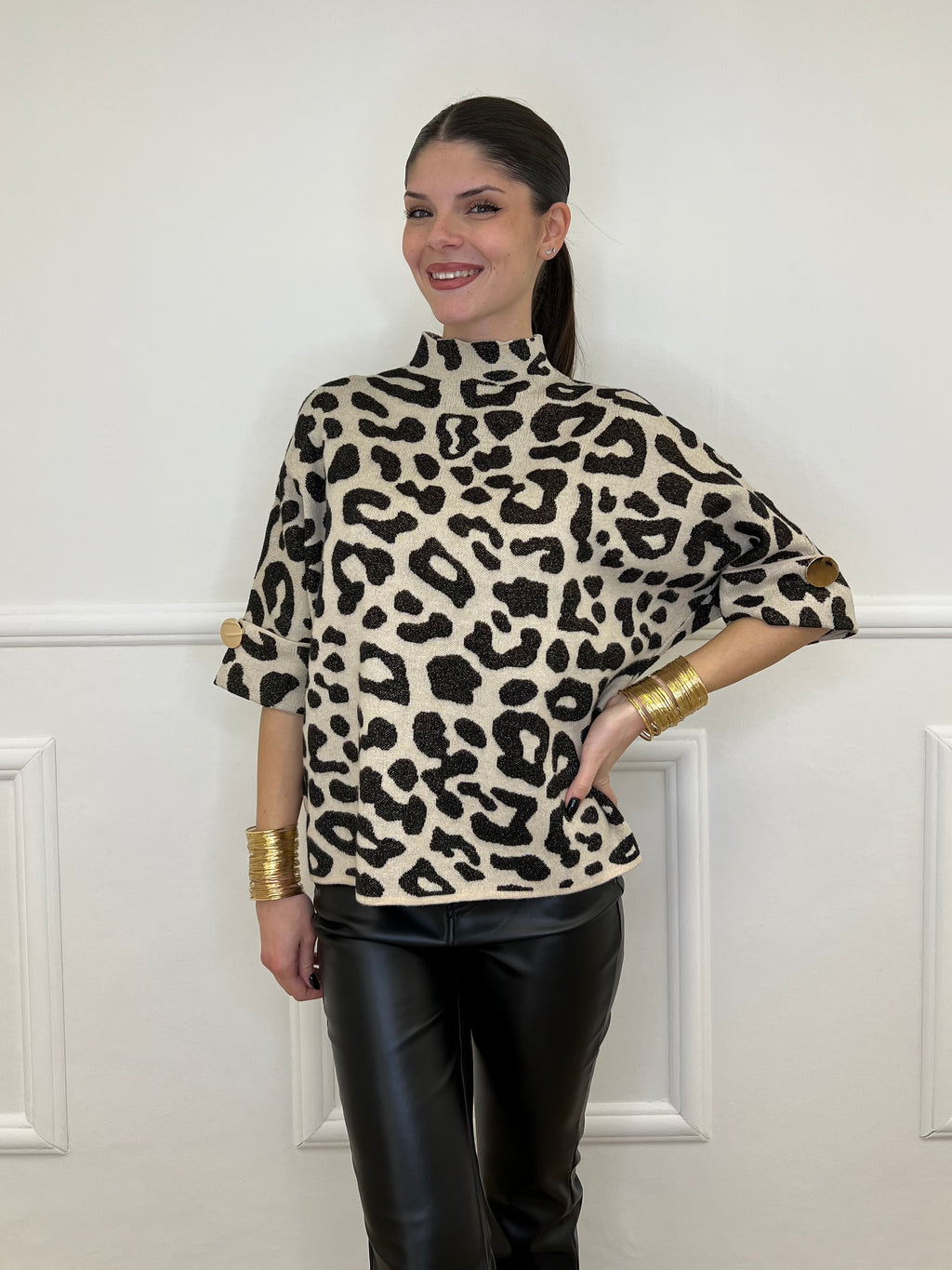 Maglia Animalier Bottoni Y2205