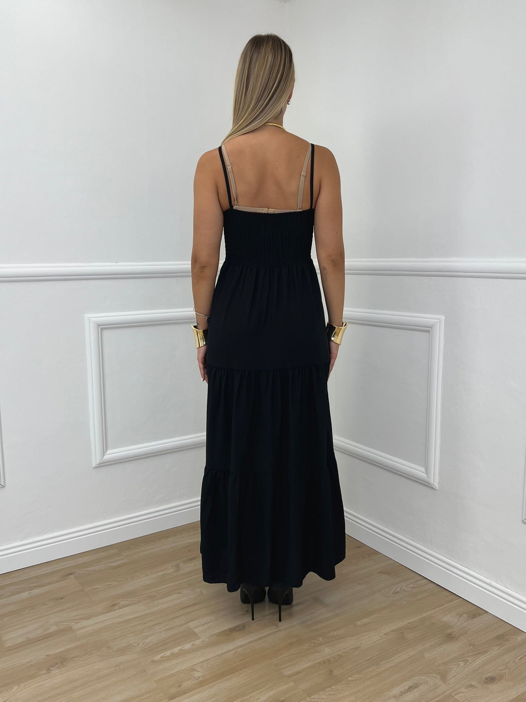 Abito Crepe Fiocco 0567 Nero