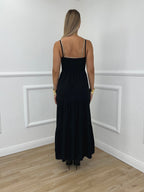 Abito Crepe Fiocco 0567 Nero
