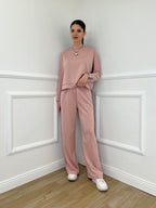 Completo Tuta Strass 036521 Rosa