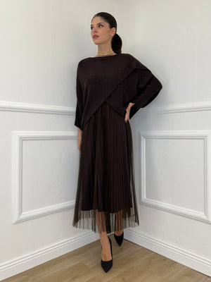 Twin Set Maglia Abito 25381 Moro