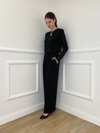 Pantalone Fluido 22059 Nero