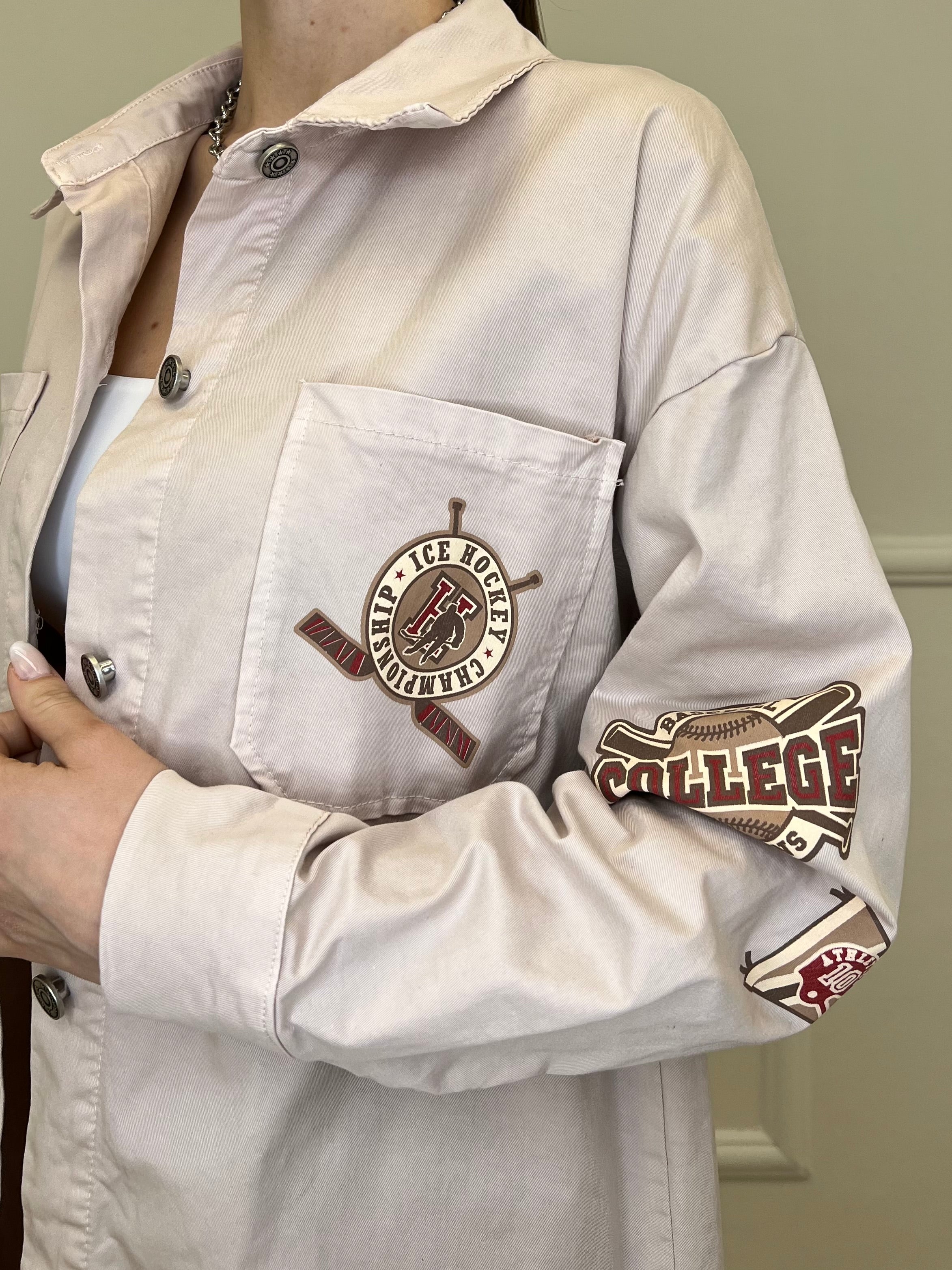 Giacca Camicia College 223606 Rosa