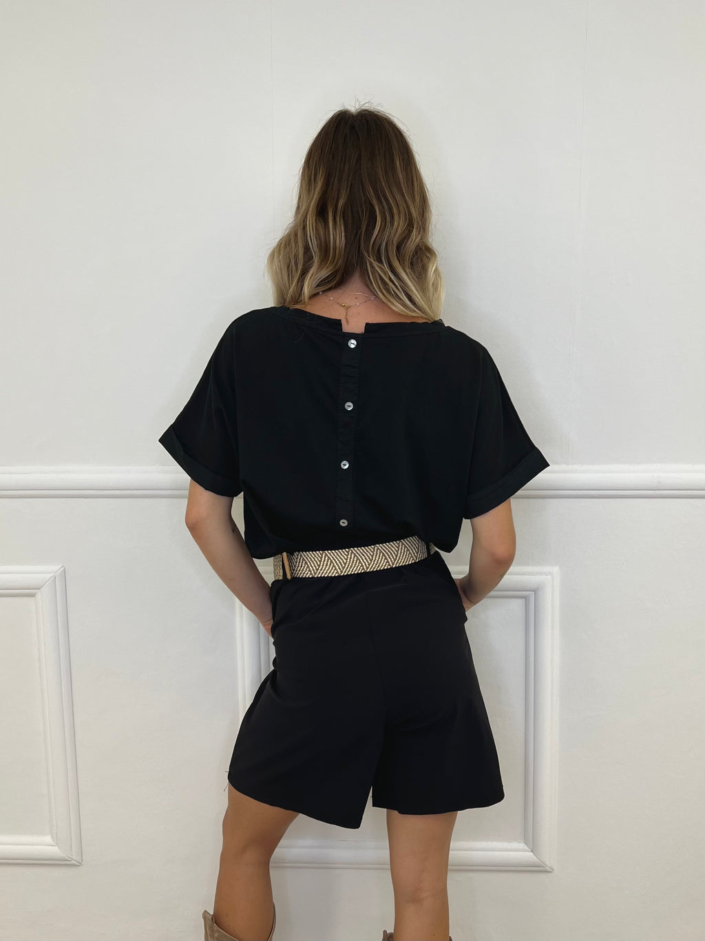 T-shirt Bottoncini 1302 Nero