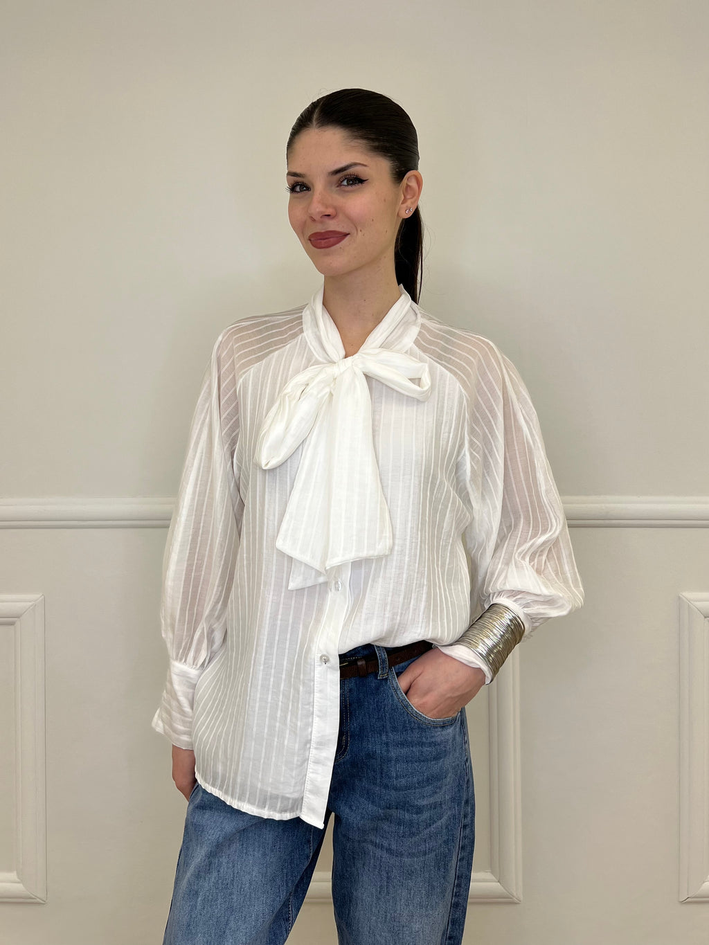 Camicia Regimental Fiocco 563841 Bianco