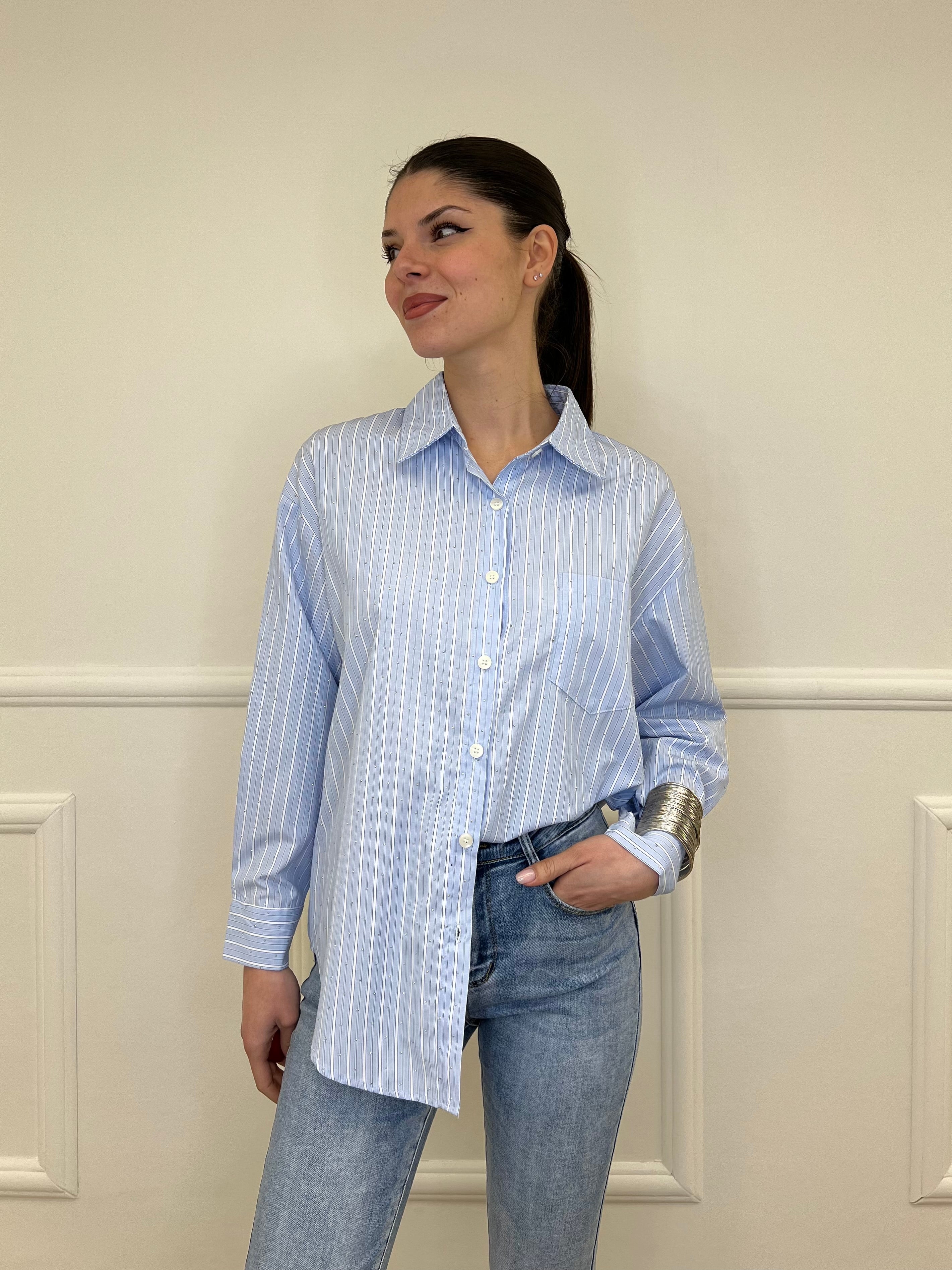 Camicia Regimental Strass 171798 Azzurro