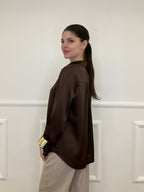 Camicia Satin 261081 Moro