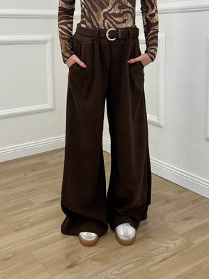 Pantalone Corduroy Cintura 27998 Marrone