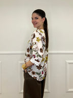 Camicia Fiori Strop Coreana 2588 Verde