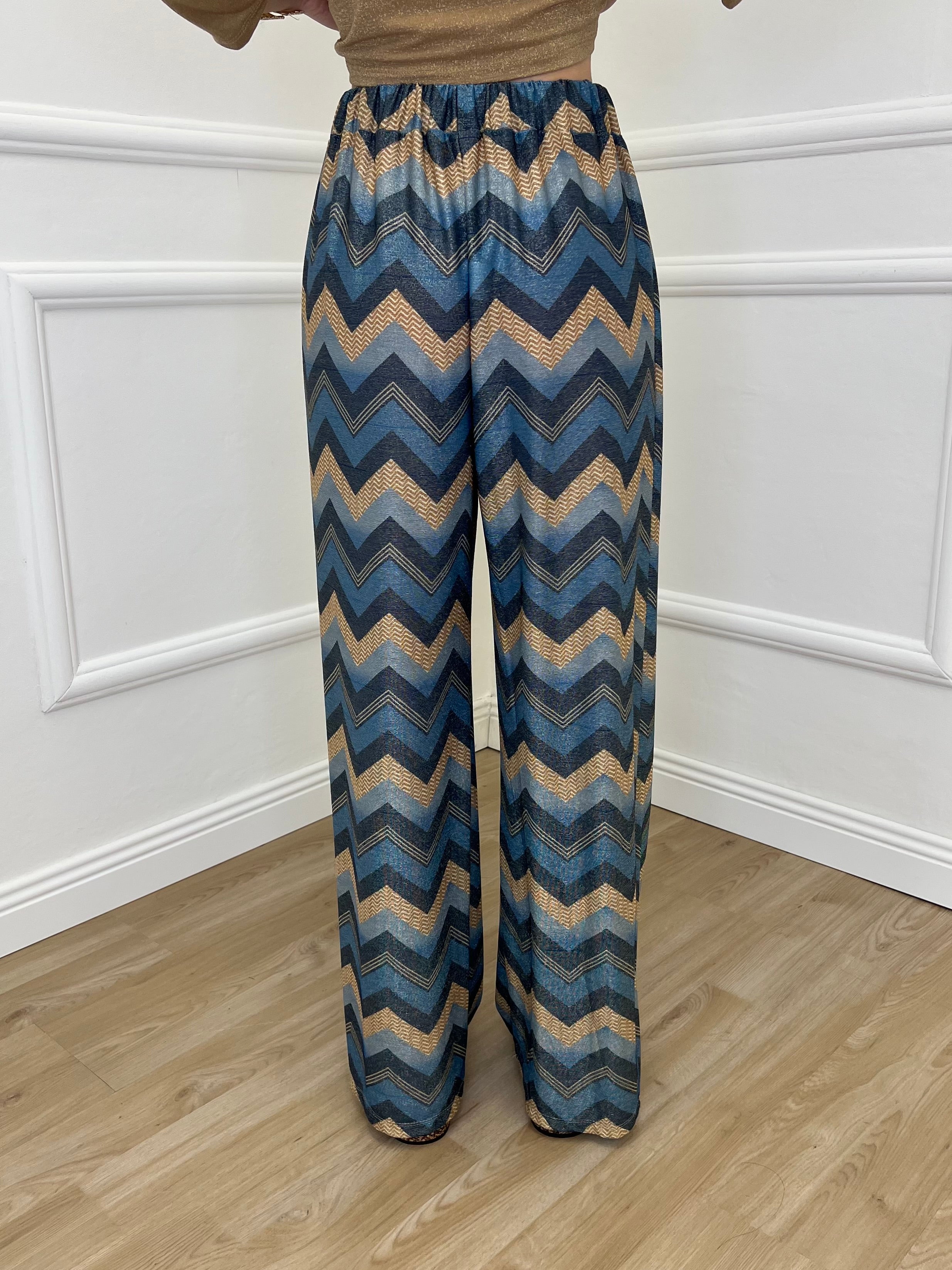 Pantalone Lurex Chevron 1795 Ottanio