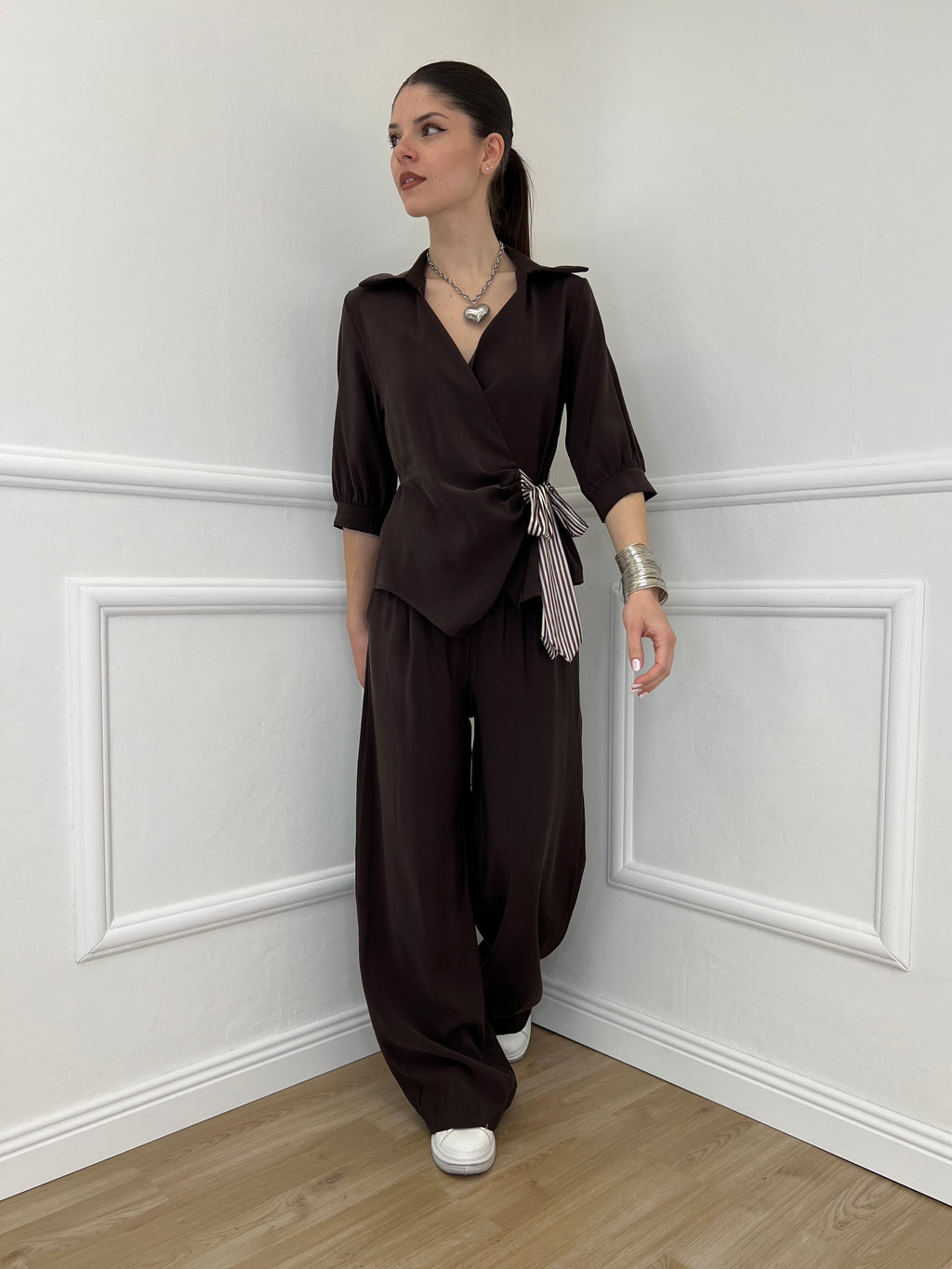 Pantalone Cupro Fusciacca 20527 Moro