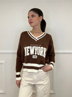 Maglia College 7397 Marrone