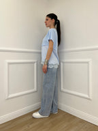 Jeans Strass 5051 Azzurro