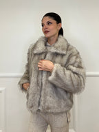 Pelliccia Zip C058 Ecru