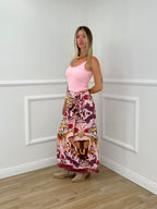 Top Costine Con Pizzo YW008 Rosa