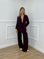 Blazer in Felpa 27435A Burgundy