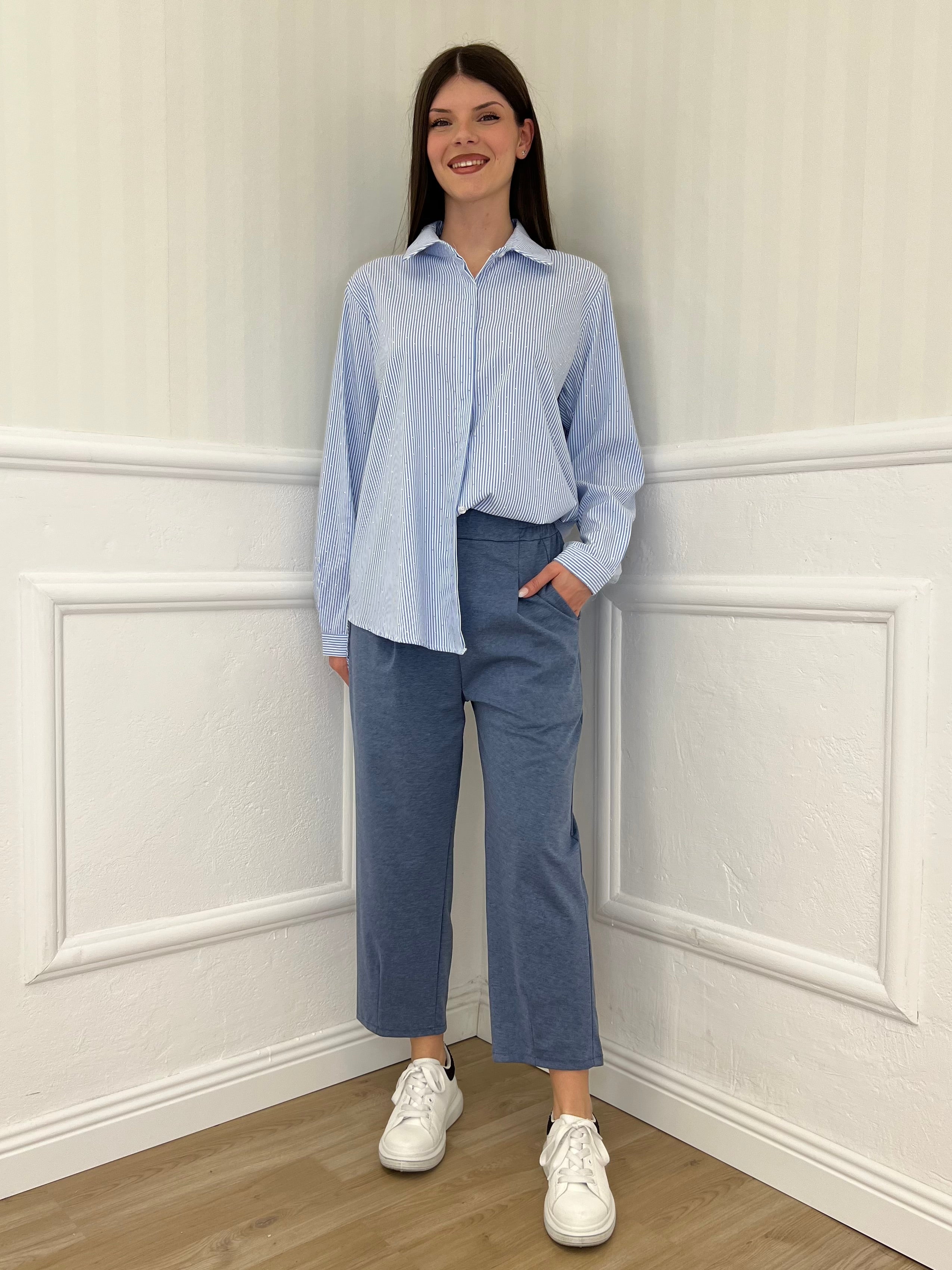 Pantalone Carrot 2527 Blu Jeans - Bazar Abbigliamento