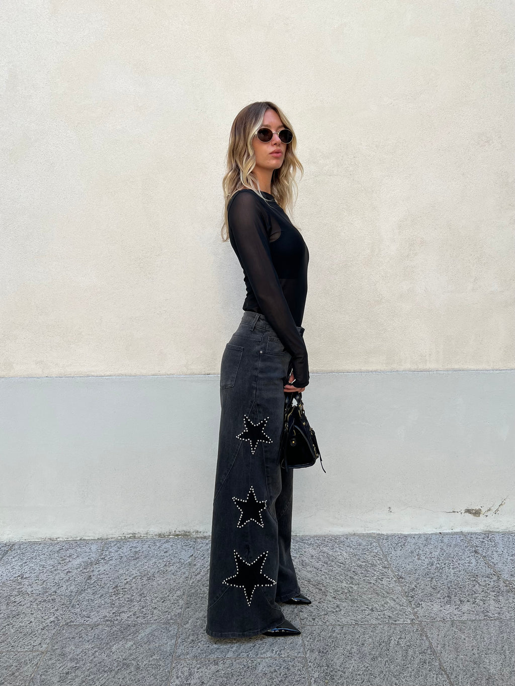 Maglia Tulle Lumina LC260454 Nero