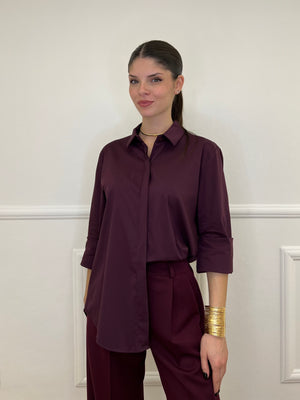 Camicia Over 50320 Burgundy