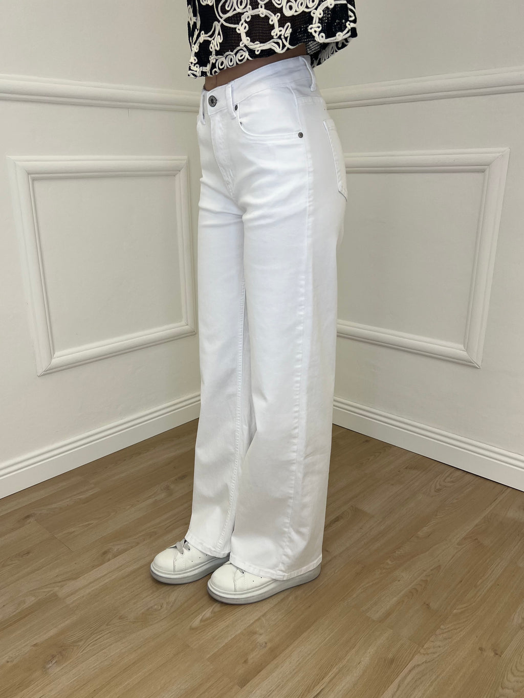 Jeans Straight Fit 2208 Bianco