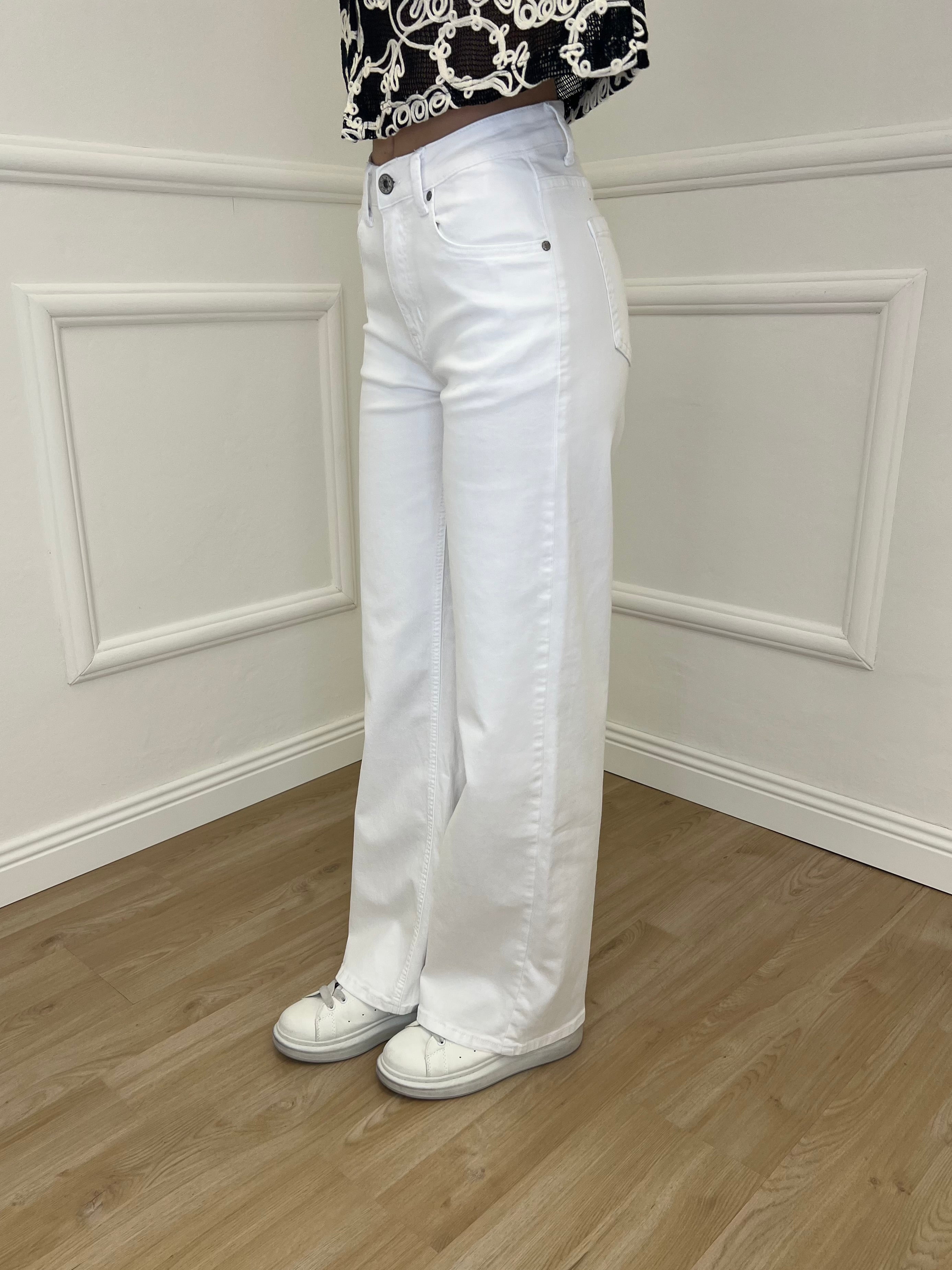 Jeans Straight Fit 2208 Bianco
