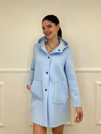 Cappotto Neoprene 1578 Azzurro